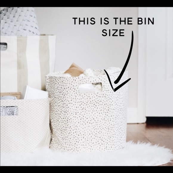 Anthropologie Storage & Organization Pehr Gray Speck Storage Bin